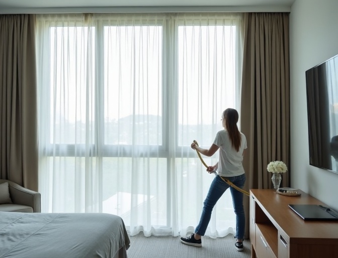 Benowa Sheer Curtain Cleaning